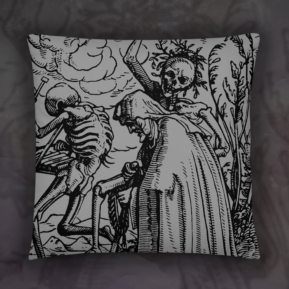 Death and the Crone - Throw Pillow