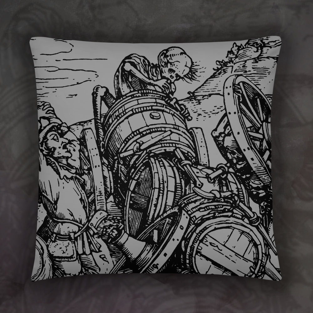 Death and the Merchant - Throw Pillow